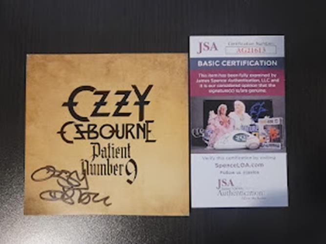 Ozzy Osbourne Signed  Patient Number 9  CD JSA Certified Autographed