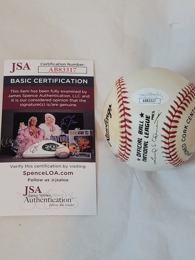 Andre Dawson signed Autographed Baseball JSA COA Cubs Red Sox  Ball Hawk