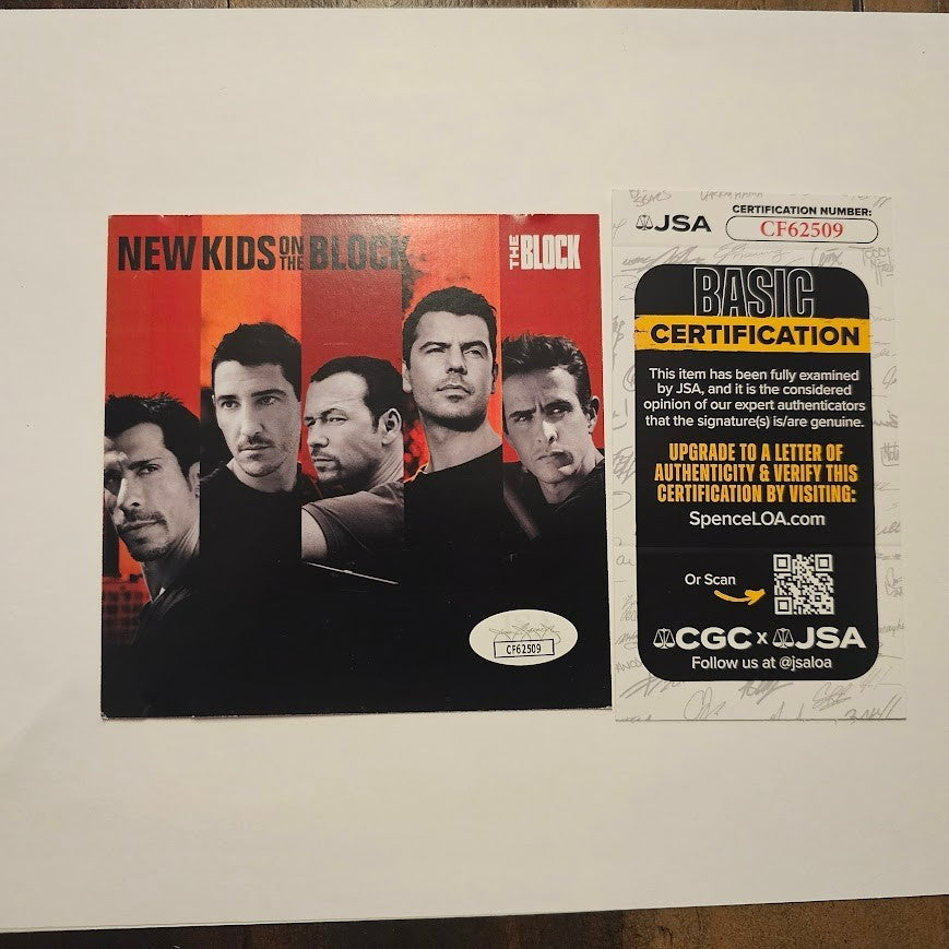 New Kids on the Block  Band Signed CD  Autographed  JSA COA NKOTB
