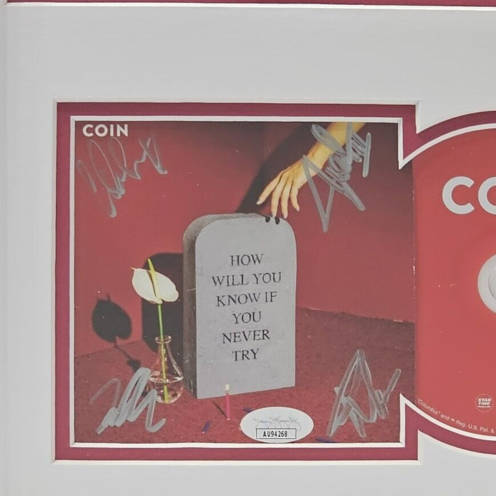 Coin Autographed signed How Will You Never Know if you Never Try JSA Certified