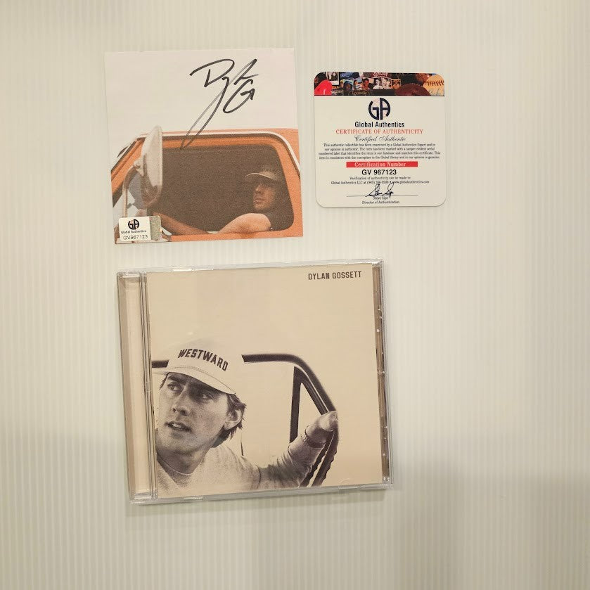 Dylan Gossett  Signed Autographed Westward CD Global Authentics COA