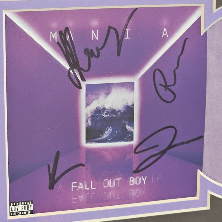 Fall Out Boy Band signed autographed Mania CD  COA