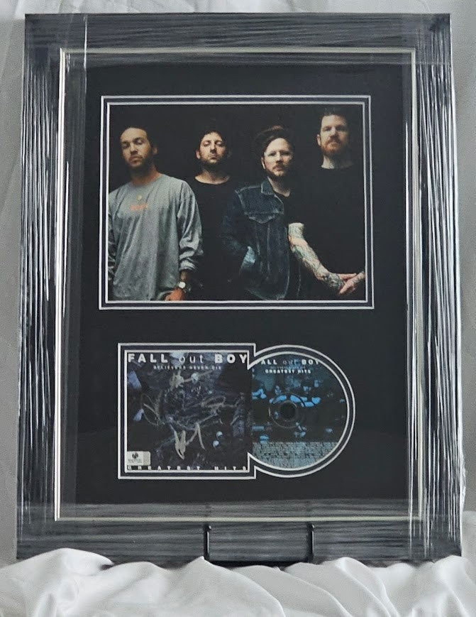 Fall Out Boy Band Signed Believers Never Die CD Autographed Certiied COA