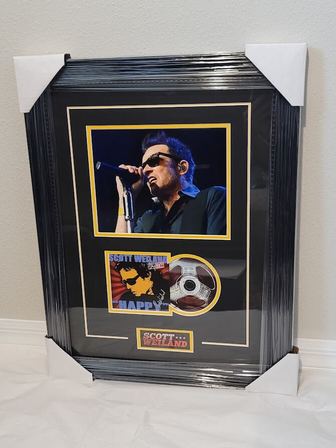 Scott Weiland  signed autograph Happy CD JSA COA Framed Stone Temple Pilots STP