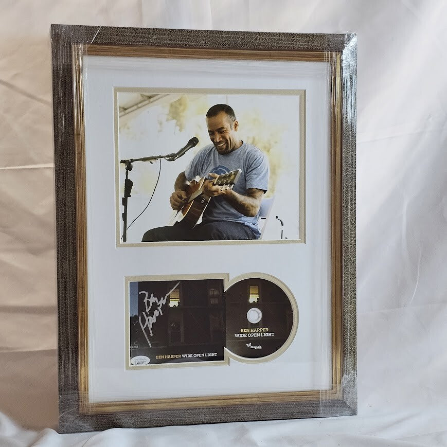 Ben Harper Signed Autographed Wide Open Light CD JSA Certified Framed
