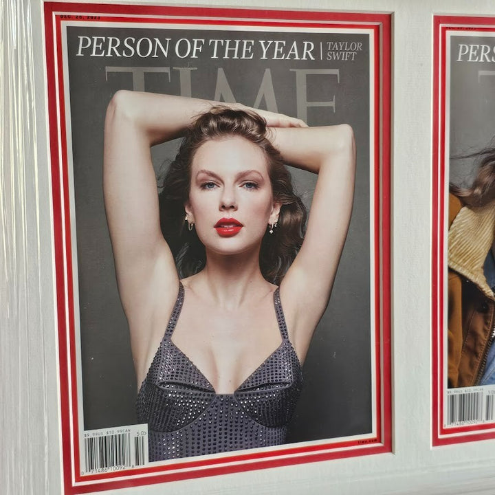 Taylor Swift Time Magazine December 2023 Person of Year 3 Cover Variants Framed