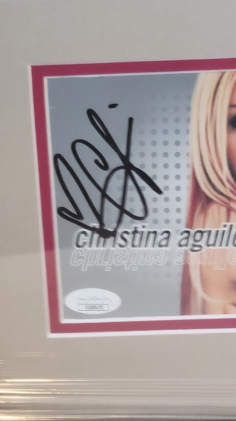 Christina Aguilera Signed Autographed CD Mi Reflejo JSA Certified RARE    Framed