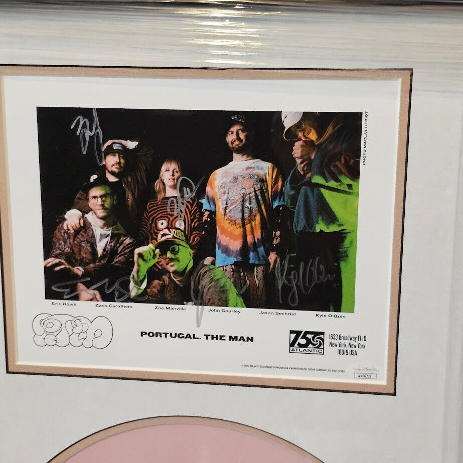 Portugal the Man signed picture Chris Black Changed my Life LP JSA