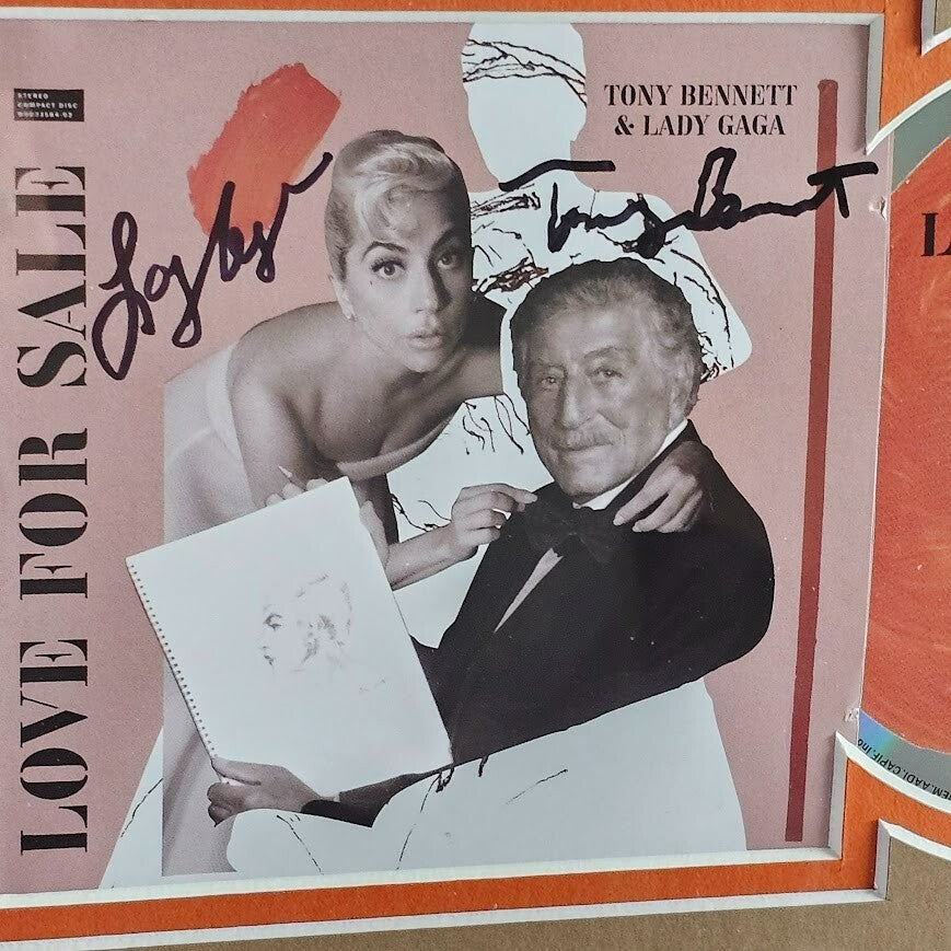Lady Gaga & Tony Bennett Signed  Love For Sale Autographed Authenticated