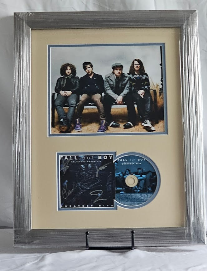 Fall Out Boy Band Signed Believers Never Die  CD Autographed JSA Certified