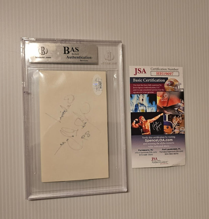 Nils Lofgren  Signed Autographed Index Card JSA Beckett COA Bruce Springsteen