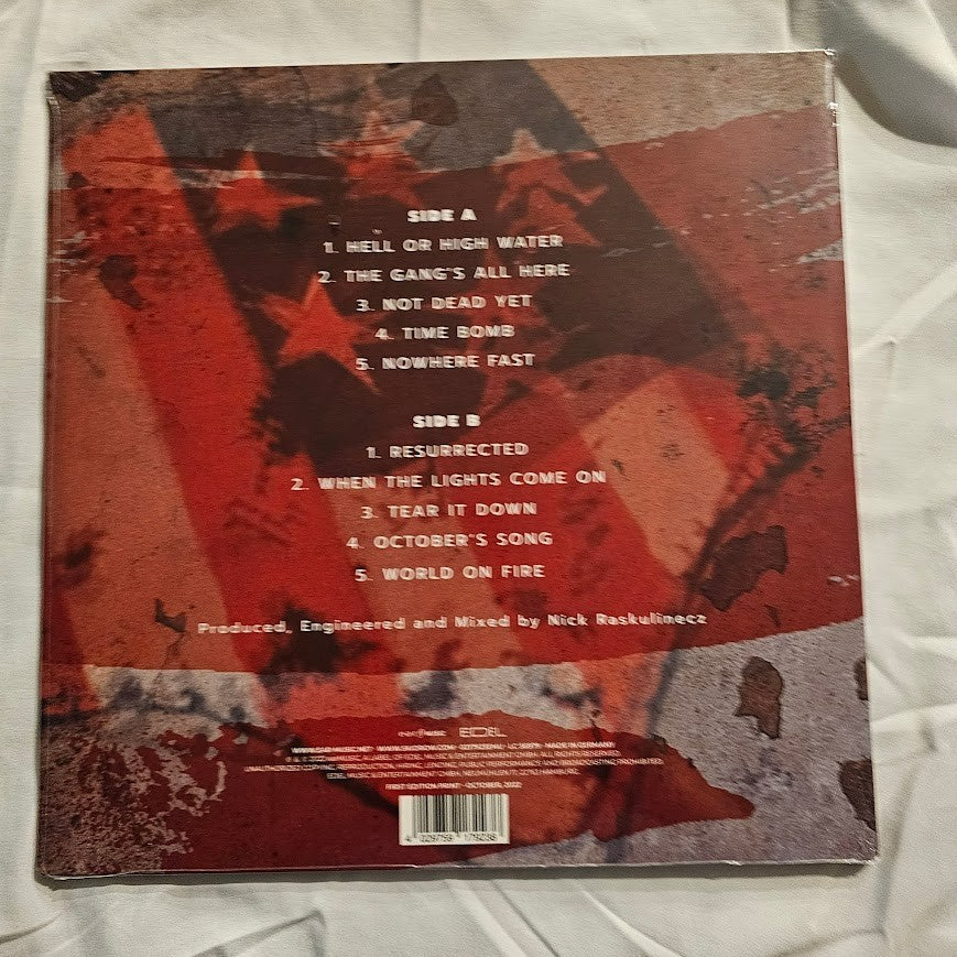 Skid Row Band SIGNED The Gang's all Here RED LP Vinyl Autographed JSA COA LMTD