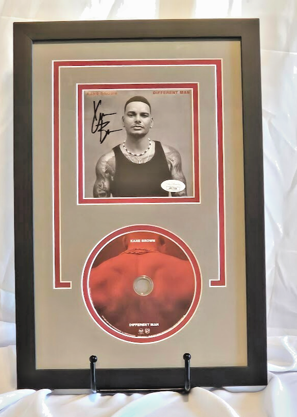 Kane Brown Signed Different Man  Autographed CD JSA  COA Framed High Road.
