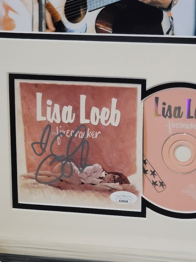Lisa Loeb signed autographed Firecracker CD JSA COA Framed