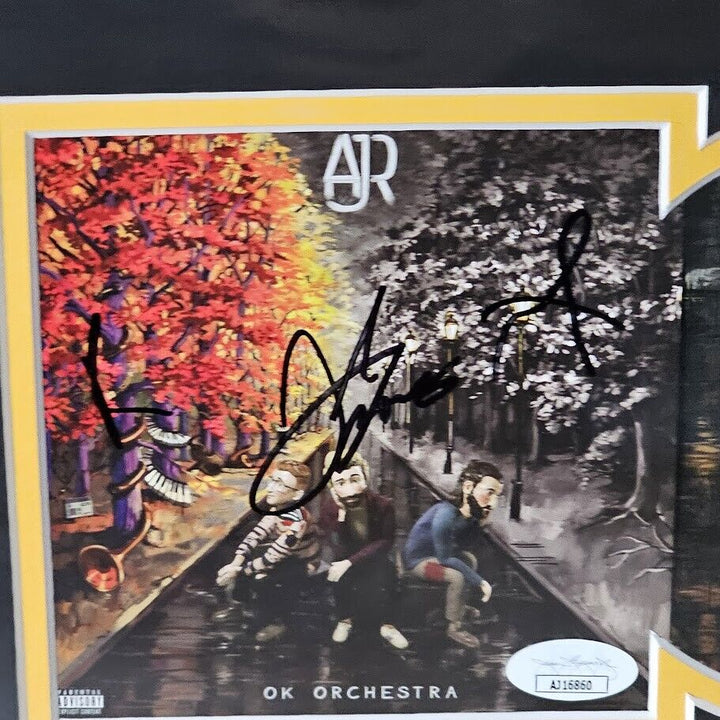 AJR Band signed Autographed Ok Orchestra CD JSA COA Adam Jack Ryan Met