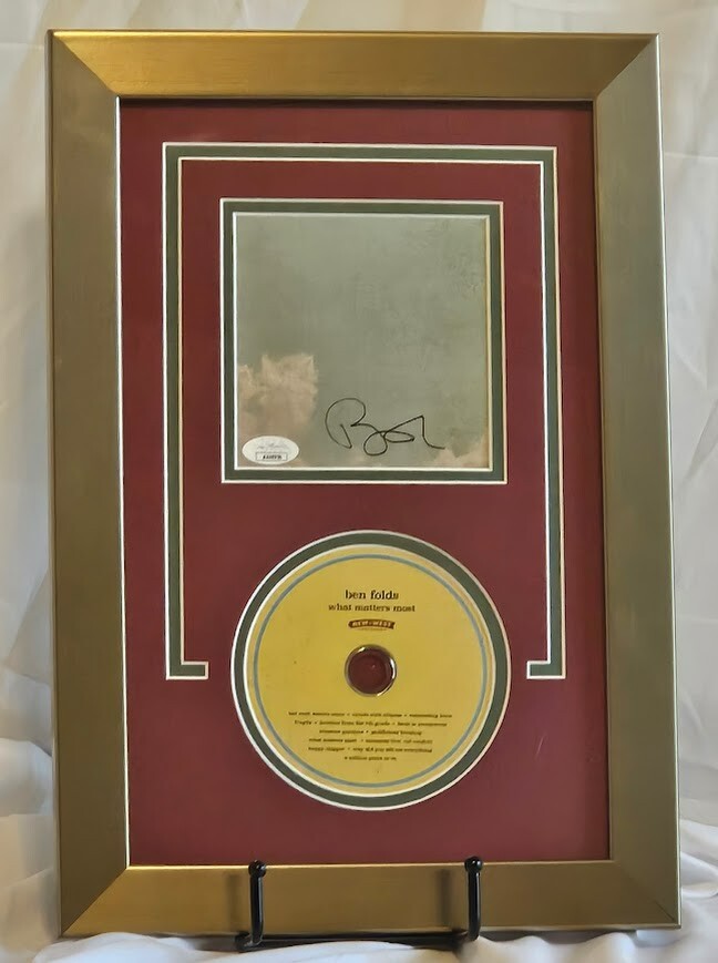 Ben Folds Signed  What Matters Most  Autographed CD JSA  Certified COA Framed