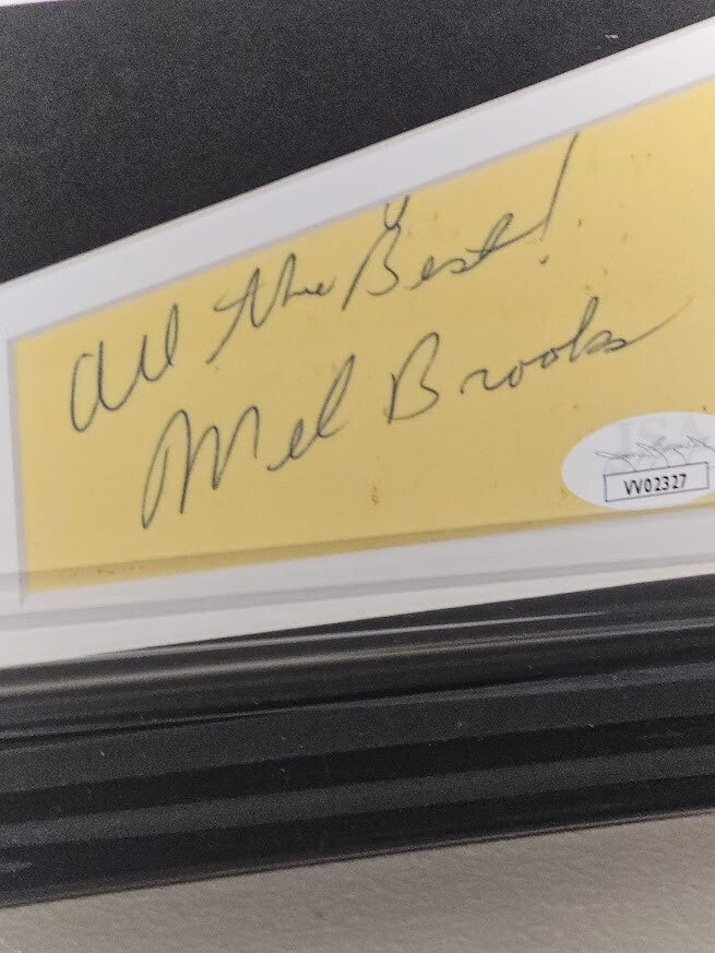 Mel Brooks Autographed signed Card JSA Certified Framed Space Balls