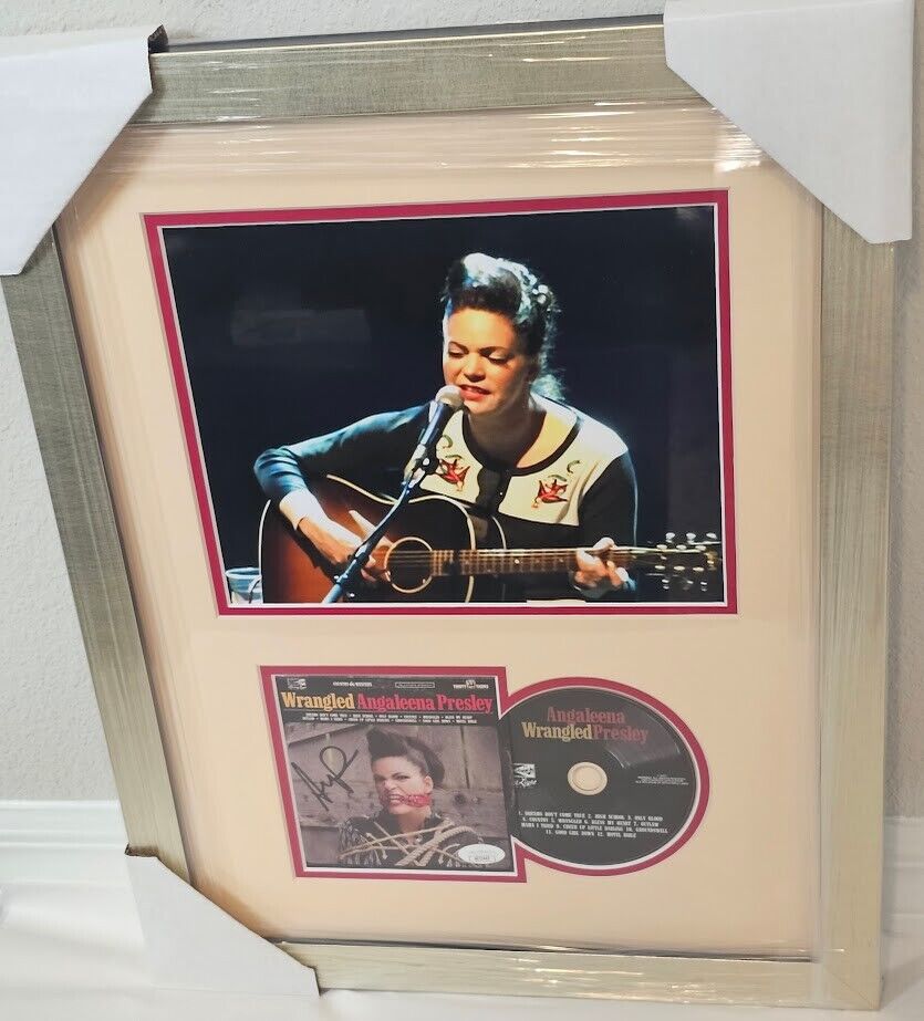 Angaleena Presley  Signed Autographed Wrangled CD JSA framed