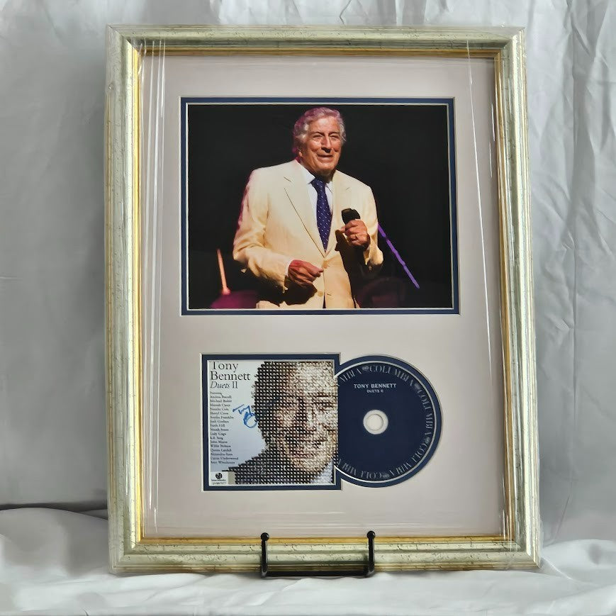 Tony Bennett Autographed Signed CD Duets II Framed  COA