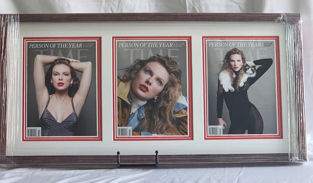 Taylor Swift Time Magazine December 2023 Person of Year 3 Cover Variants Framed