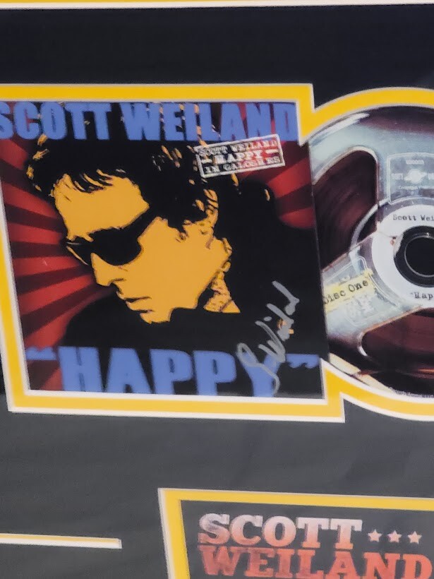 Scott Weiland  signed autograph Happy CD JSA COA Framed Stone Temple Pilots STP