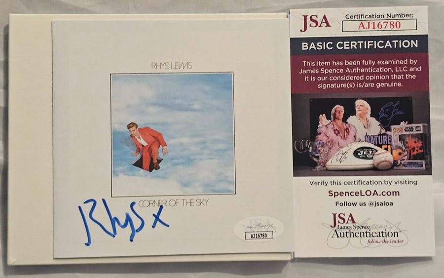 Rhys Lewis signed autographed  Corner of the Sky CD insert JSA COA