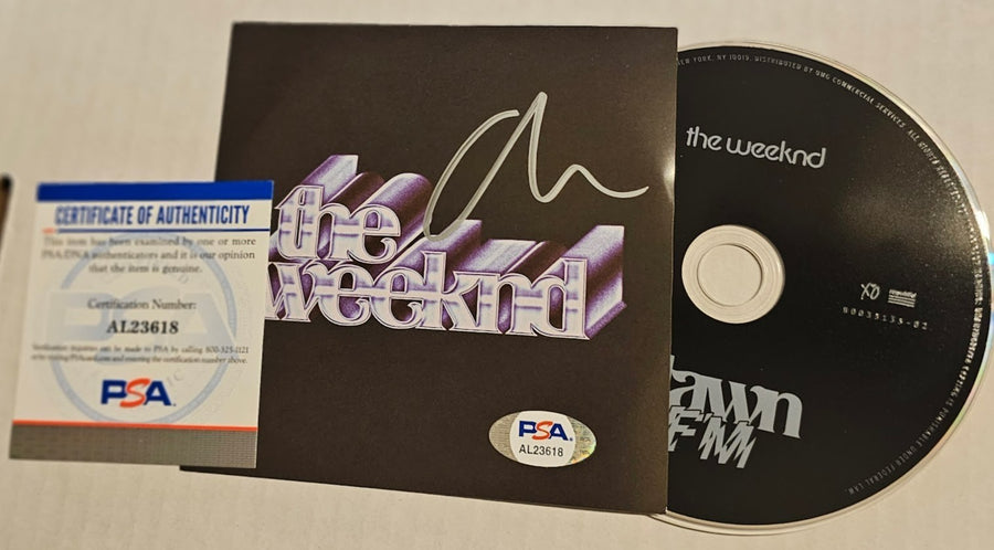 The Weekend  signed autographed Dawn FM CD  PSA COA
