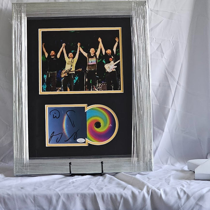 Cold Play Band Signed Moon Music  CD Autographed JSA COA Framed