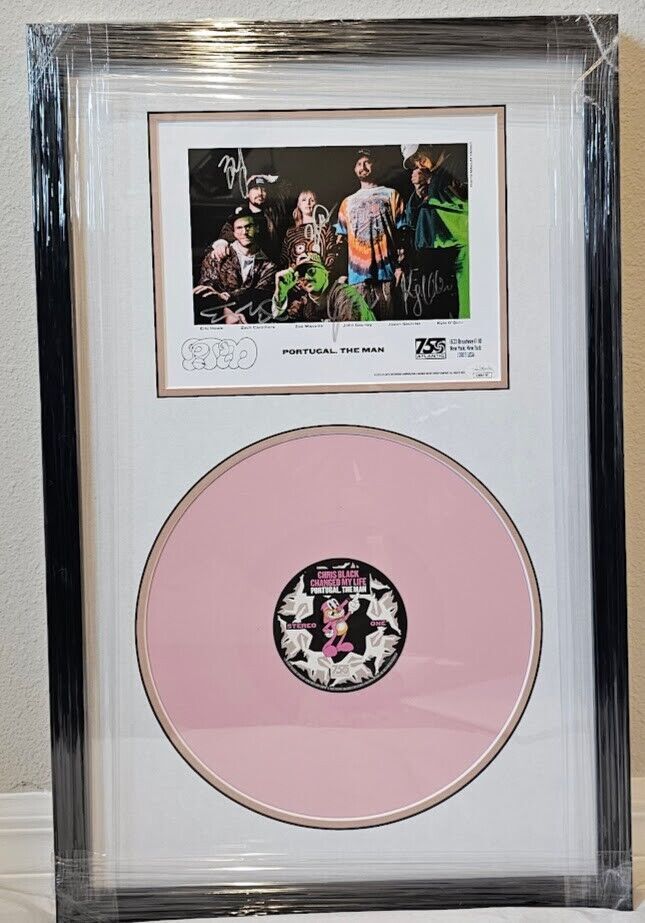Portugal the Man signed picture Chris Black Changed my Life LP JSA