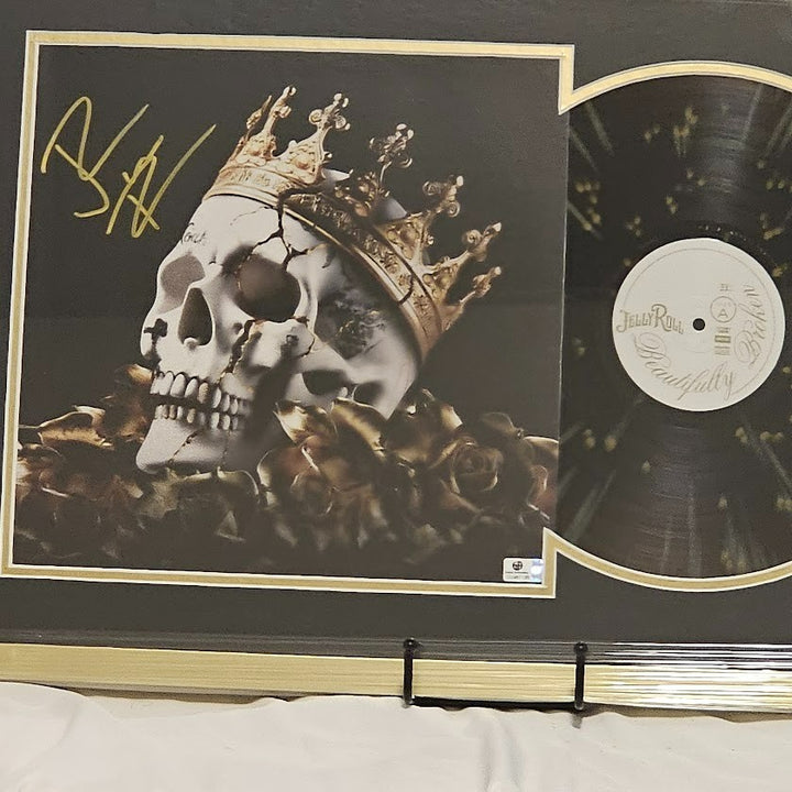 Jelly Roll Signed Autographed LP Record Beautifully Broken Global Authentics COA
