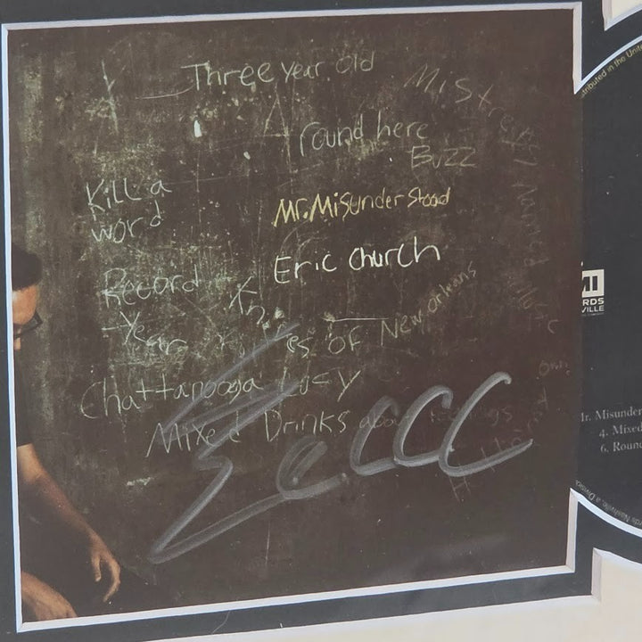 Eric Church  Autographed Signed Mr.Misunderstood CD Certified  COA Framed