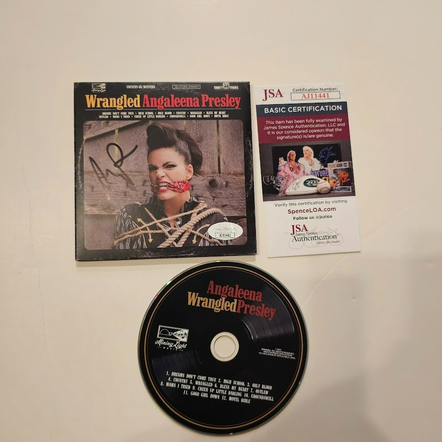 Angaleena Presley Autographed Signed Wrangled CD JSA COA