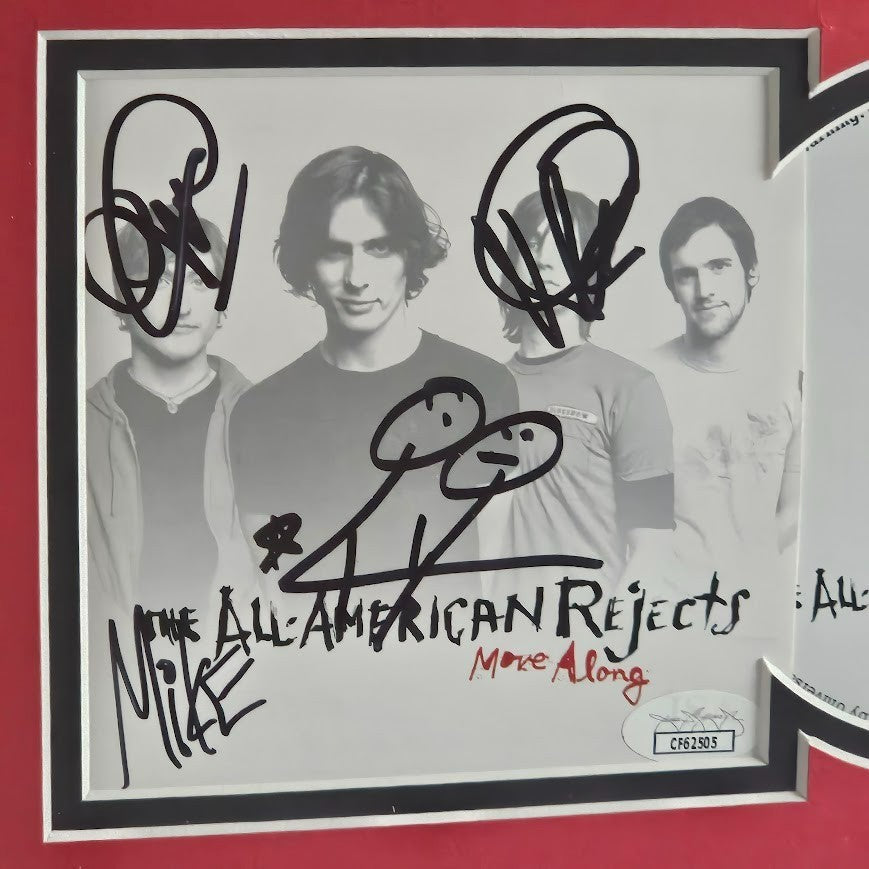 All American Rejects Band Signed  Autographed Move Along CD  JSA Authenticated