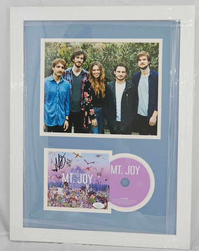 Mt. Joy Matt Quinn signed  Autographed Rearrange Us CD booklet JSA COA framed