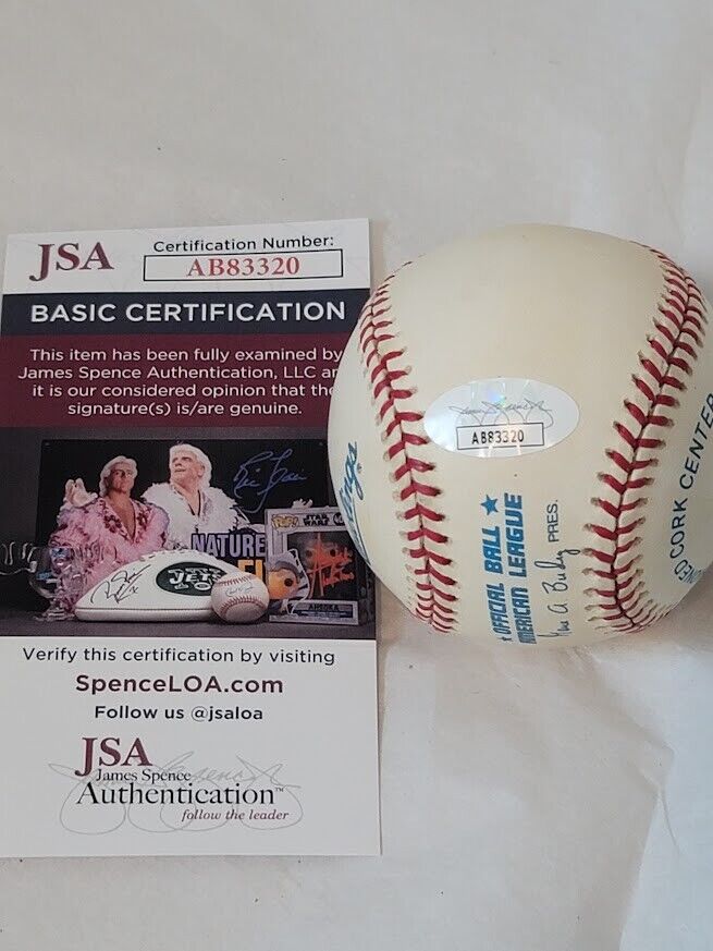 Al Downing Autographed Signed Baseball JSA COA