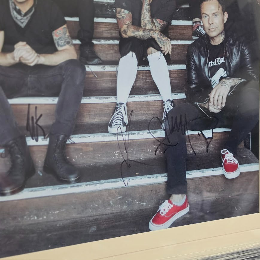 Blue October signed poster This is What I Live for  JSA Certified COA Framed