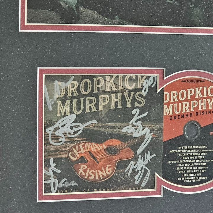 ​Dropkick Murphys Signed Autographed Okemah  Rising  CD JSA Certified COA Framed
