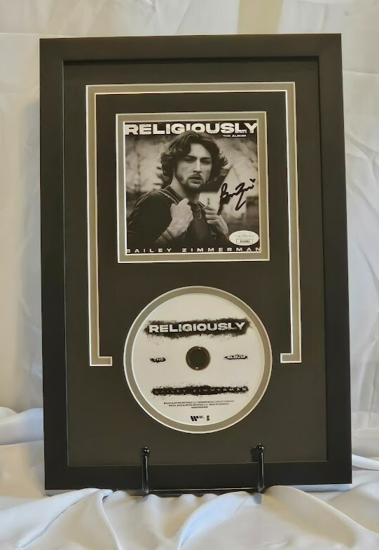 Baily Zimmerman Signed Religiously CD Autographed JSA COA Professionally Framed