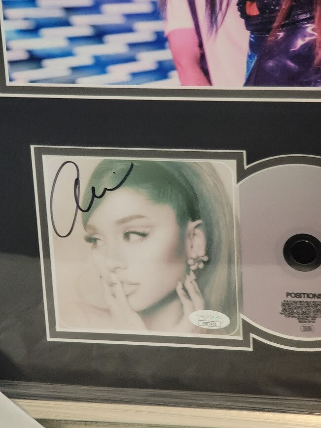 Ariana Grande  Signed Autographed Positions CD JSA  Certified Authentic  FRAMED
