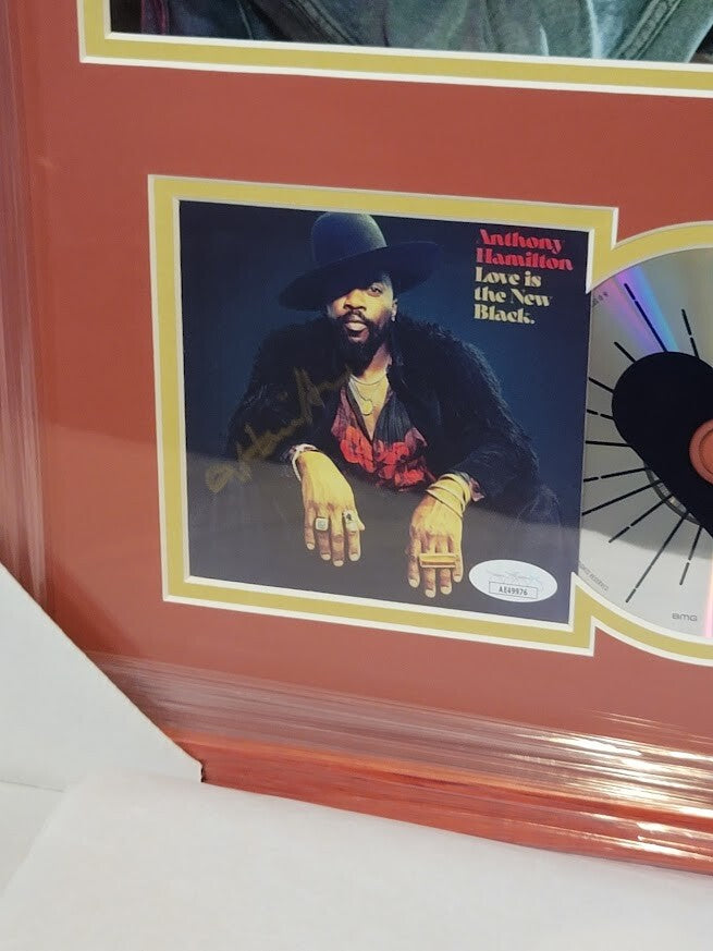 Anthony Hamilton autographed signed Love is the New Black CD JSA COAFramed