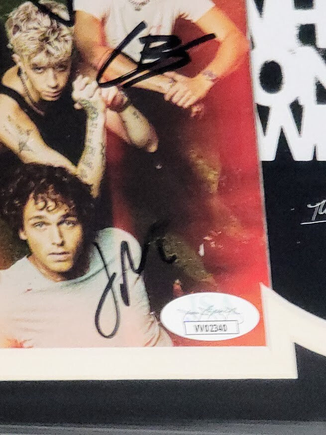 FULL BAND SIGNED WHY DON'T WE THE GOOD TIMES AND THE BAD ONES CD Framed WDW