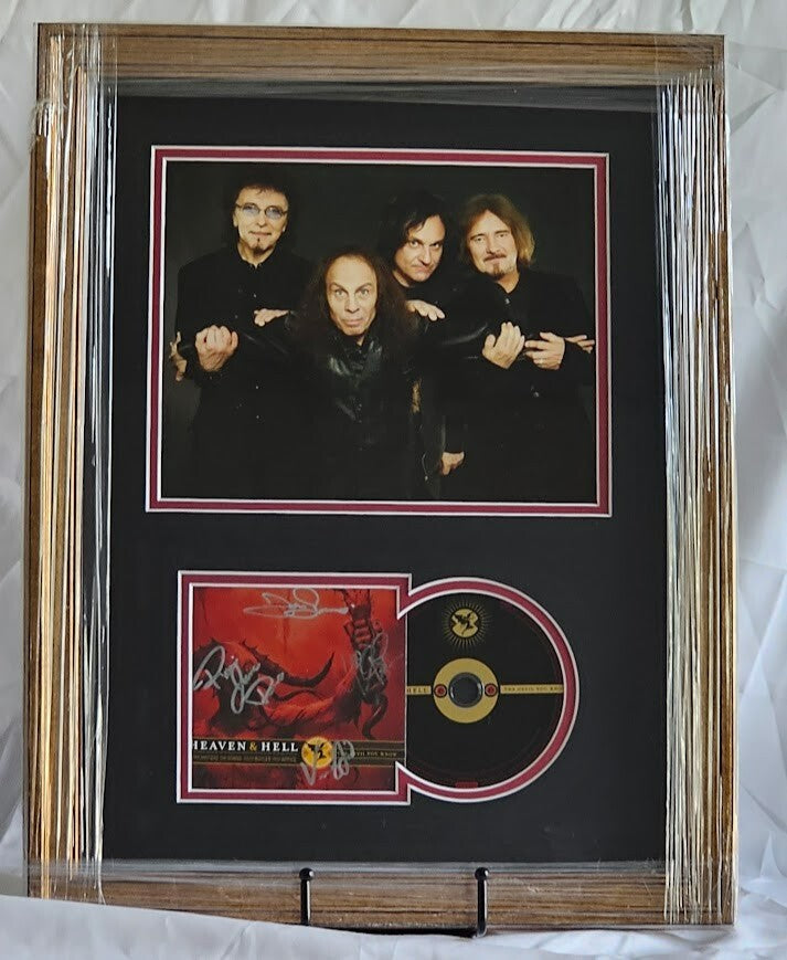 Heaven and Hell Signed CD Autographed The Devil You Know CD Black Sabbath