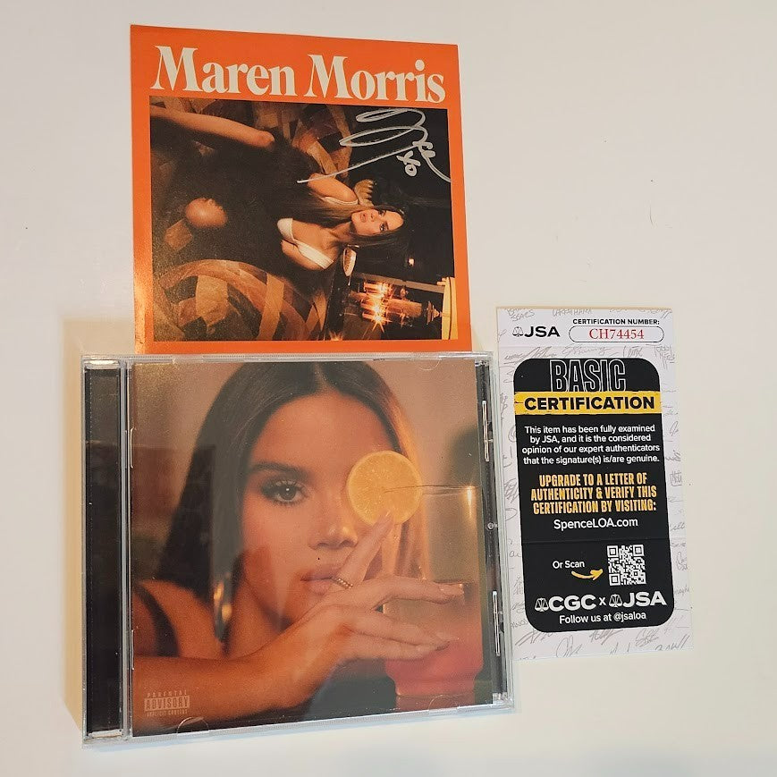 Maren Morris signed Autographed Dreamsicle CD booklet JSA COA