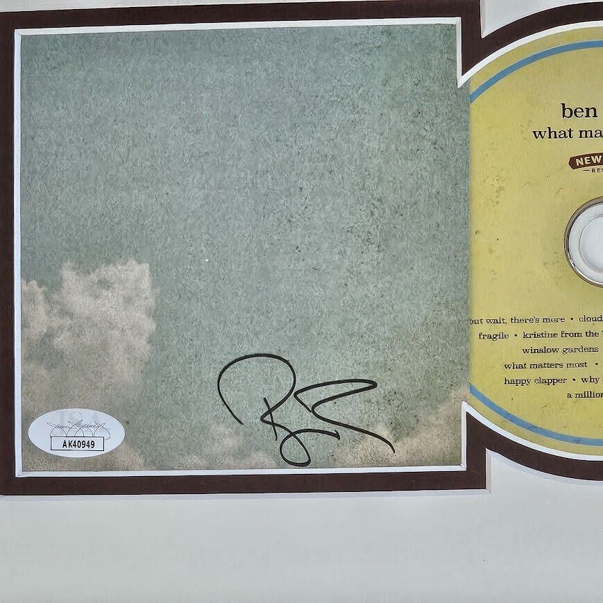 Ben Folds  Signed Autographed What Matters Most  CD   JSA Rare