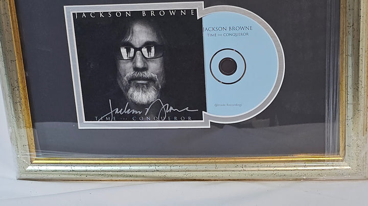 Jackson Browne Signed CD Time the Conqueror Autographed JSA certified Framed