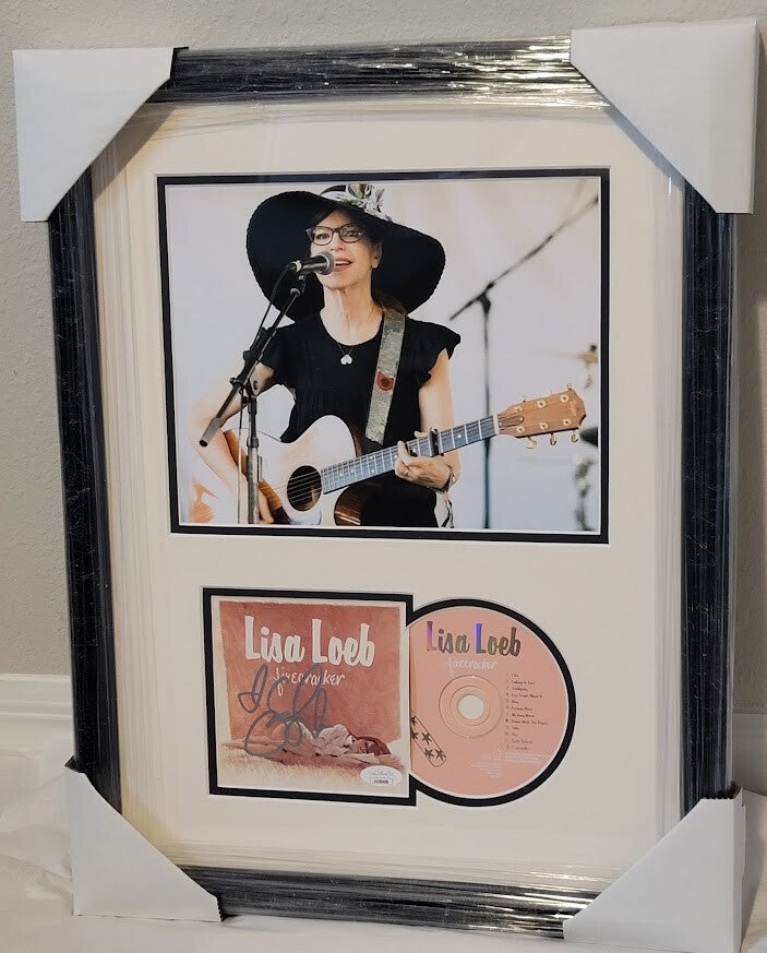 Lisa Loeb signed autographed Firecracker CD JSA COA Framed