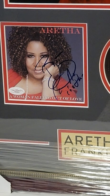 Aretha Franklin Signed Autographed a Woman Falling out of Love CD JSA Certified*