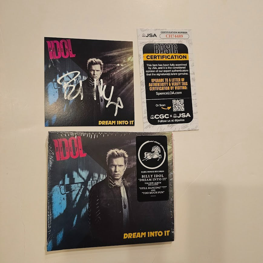 Billy Idol Autographed Signed Dream Into It CD JSA COA