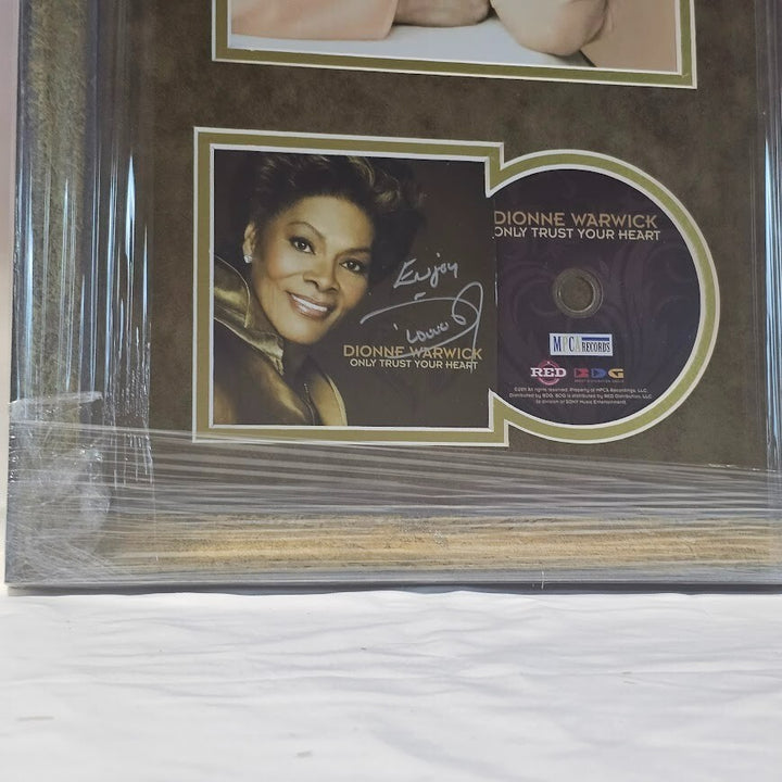 Dionne Warwick signed CD Only trust Your Heart Autographed Framed JSA