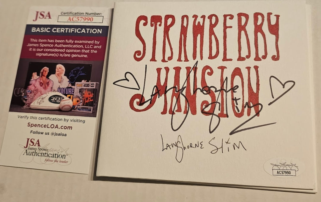 Langehorne Slim   Signed Autographed Strawberry Mansion CD JSA Certified COA